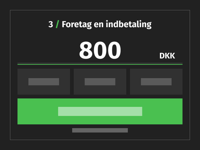 guide trin 3 foretag en indbetaling